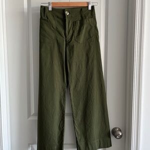 Maeve by Anthro The Colette Crop Wide Leg Pants